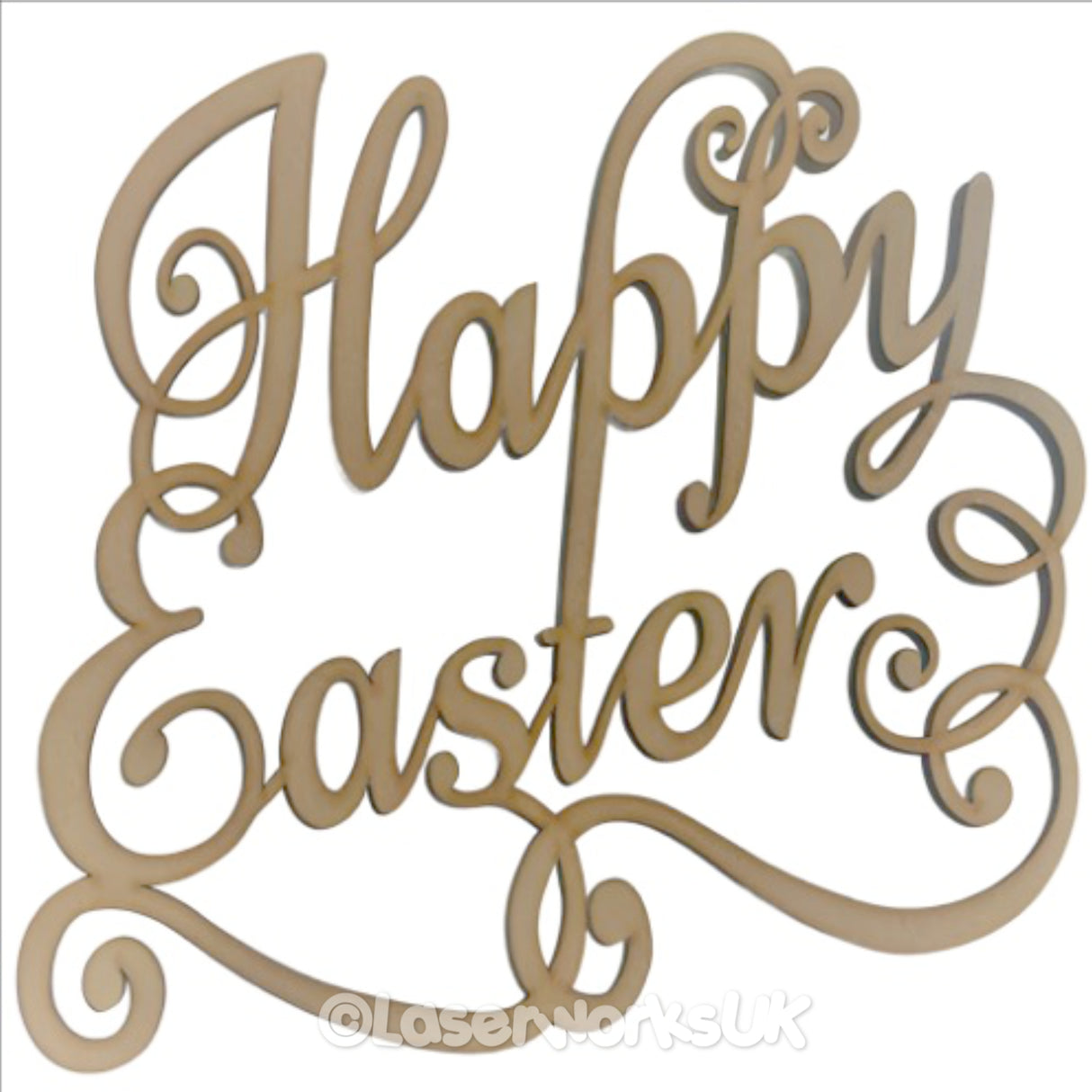 Happy Easter Sign | Easter Decoration - LaserworksUK