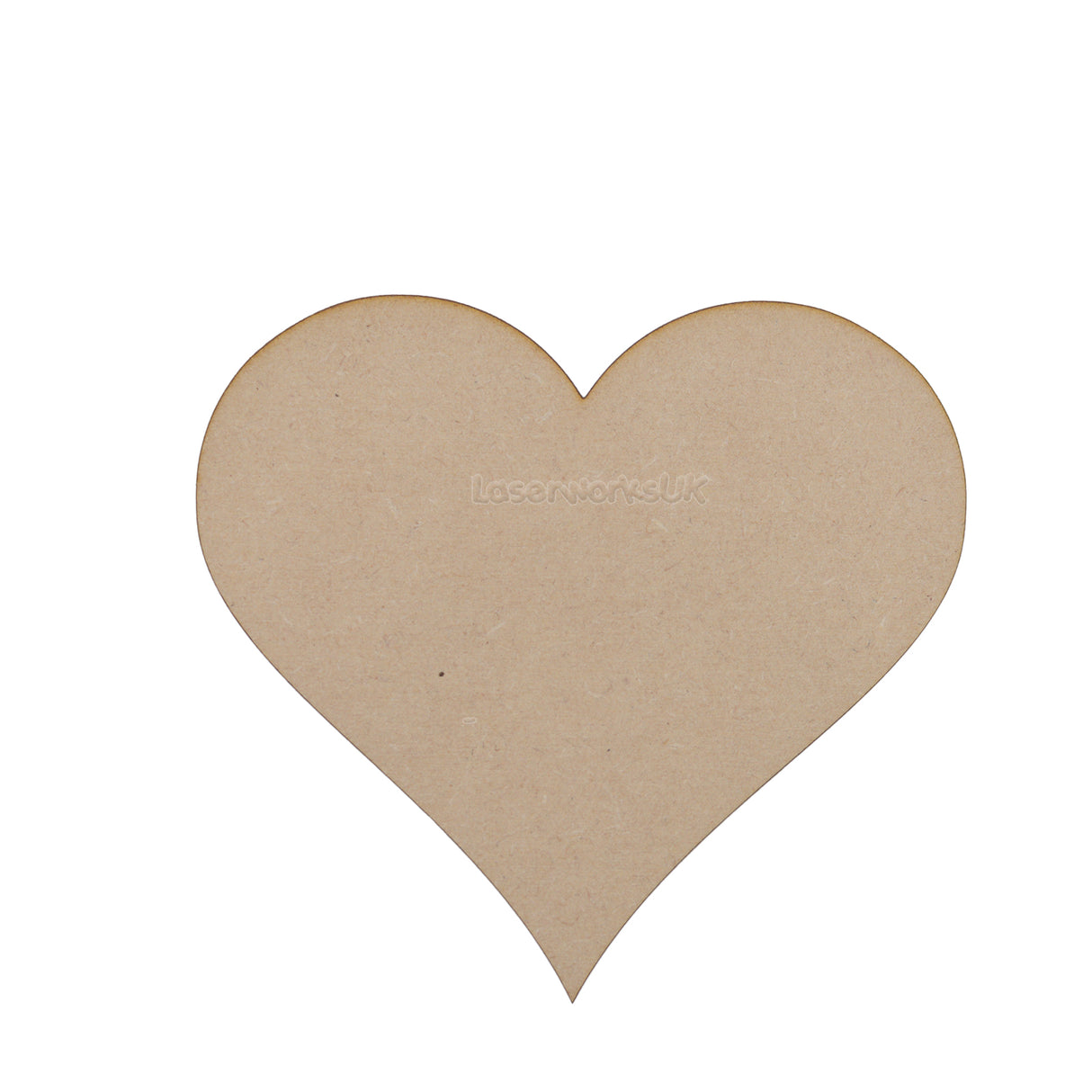 Wooden MDF Craft Hearts Wooden shapes - LaserworksUK