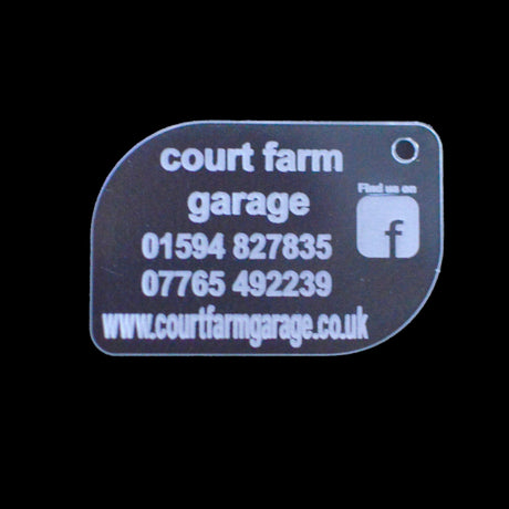 Personalised Engraved - Laser Cut Acrylic Keyrings - LaserworksUK