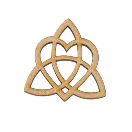 Wooden Celtic Knot Shapes - Trinity Knot - Triquetra - LaserworksUK