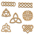 Wooden Celtic Knot Shapes - Trinity Knot - Triquetra - LaserworksUK