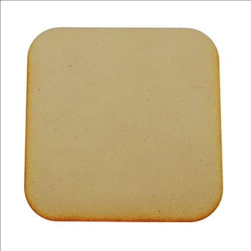 10x Wooden MDF Plain Round or Square Coasters - LaserworksUK