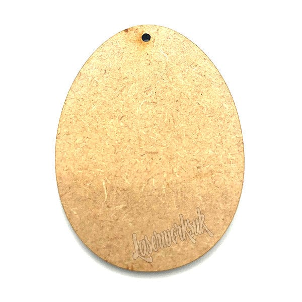 12 Easter Egg Craft Shapes - MDF Wooden Eggs - Tags - Embellishments - LaserworksUK