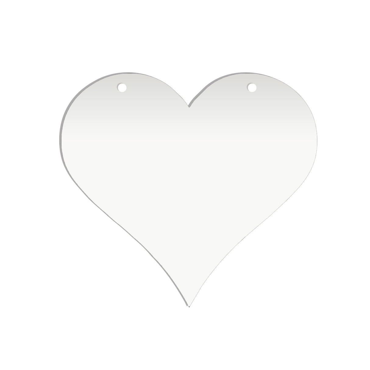 Acrylic Heart Blanks (6cm Pack of 9) - Laserworksuk