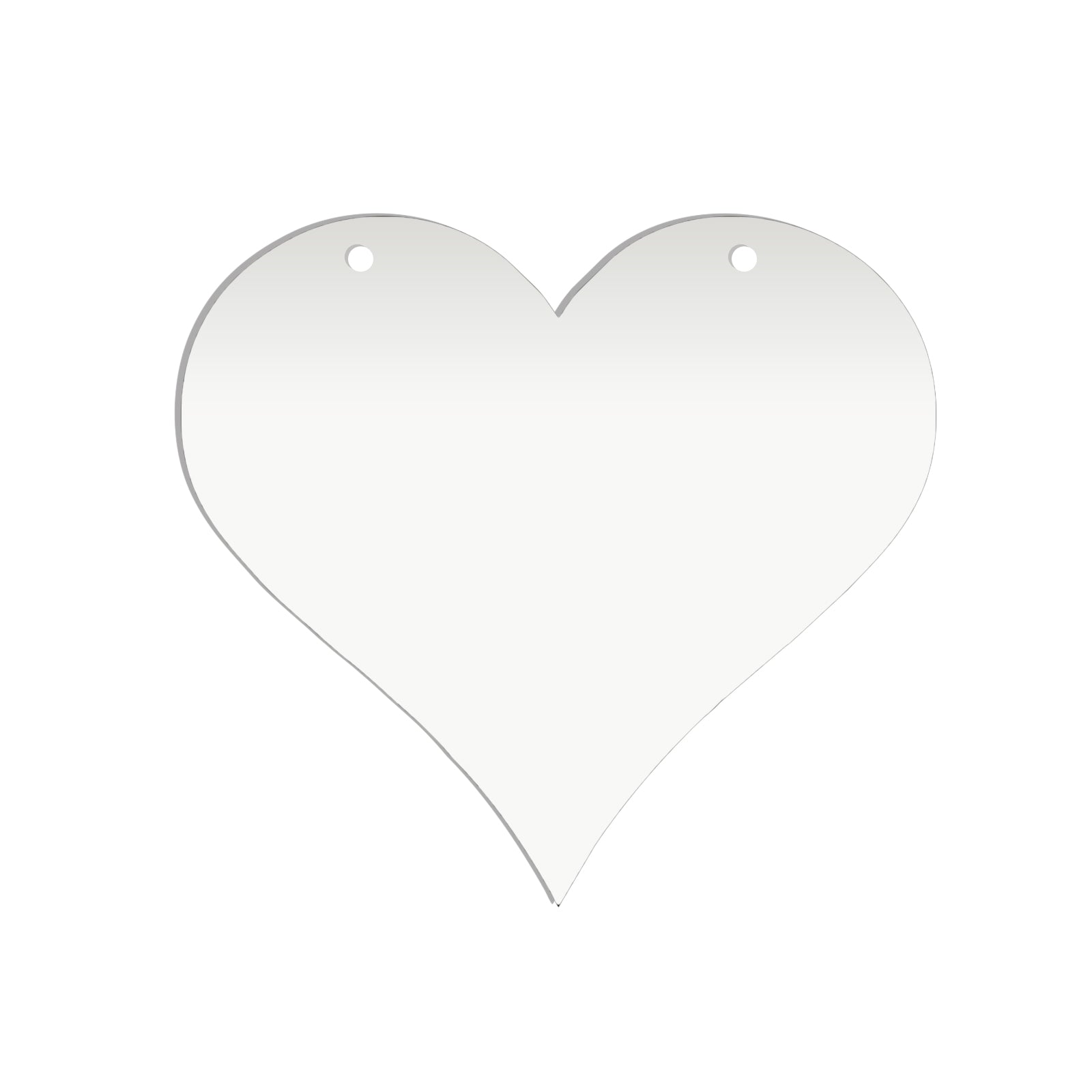 Acrylic Heart Blanks (6cm Pack of 9) - Laserworksuk