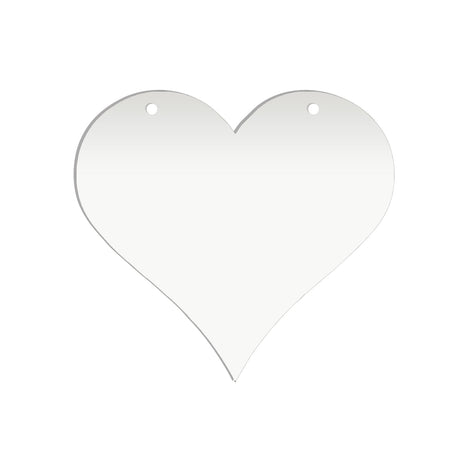 Acrylic Heart Blanks (6cm Pack of 9) - Laserworksuk