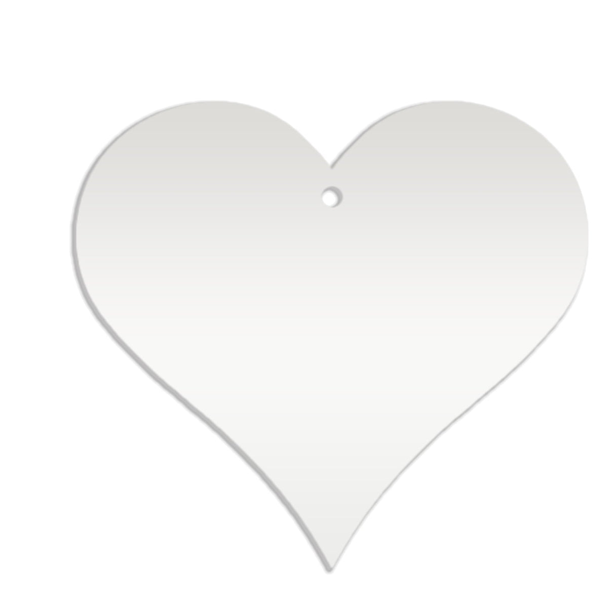 Acrylic Heart Blanks (6cm Pack of 9) - Laserworksuk
