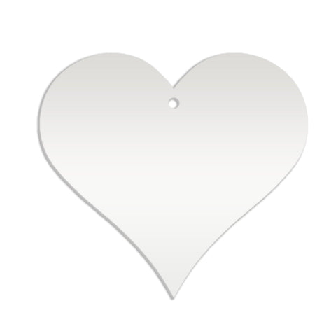 Acrylic Heart Blanks (6cm Pack of 9) - Laserworksuk