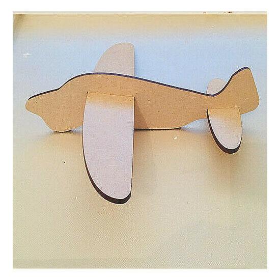 Airplane Hanging Mobile - Spitfire Shape - Wooden 3D Kit - LaserworksUK