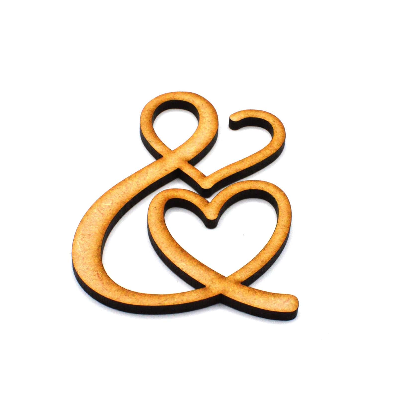 Ampersand & Sign - Laser Cut 3mm Ampersand - 5cm - 40cm High - LaserworksUK