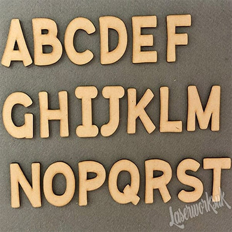 Bold Craft Letters & Numbers - LaserworksUK