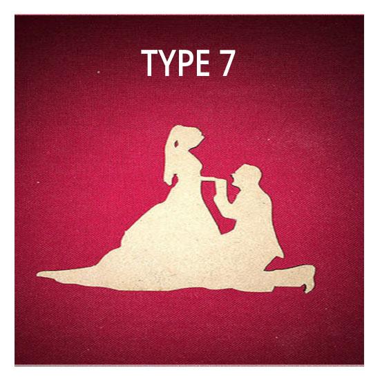 Bride and Groom Craft Shapes | Wedding Decorations - LaserworksUK