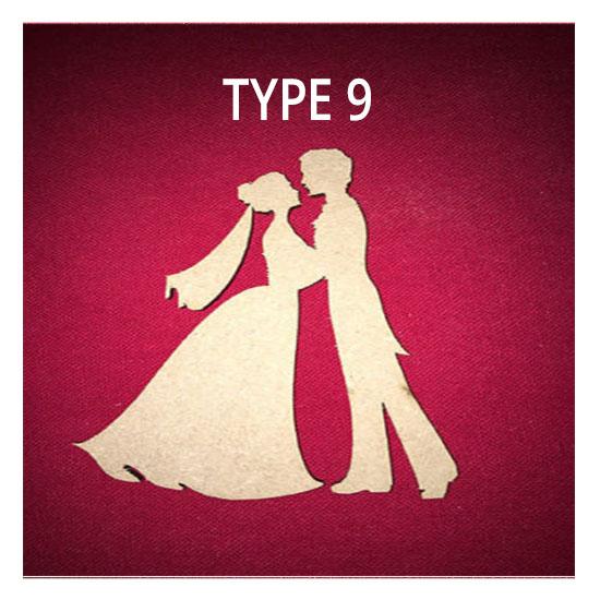 Bride and Groom Craft Shapes | Wedding Decorations - LaserworksUK