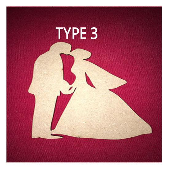 Bride and Groom Craft Shapes | Wedding Decorations - LaserworksUK