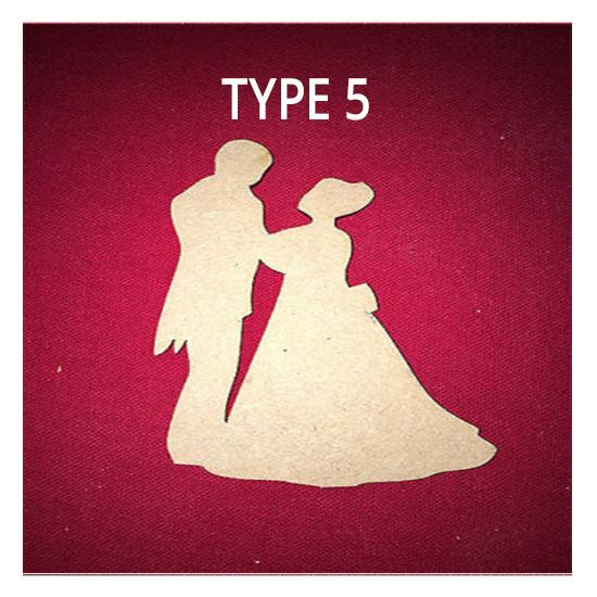 Bride and Groom Craft Shapes | Wedding Decorations - LaserworksUK