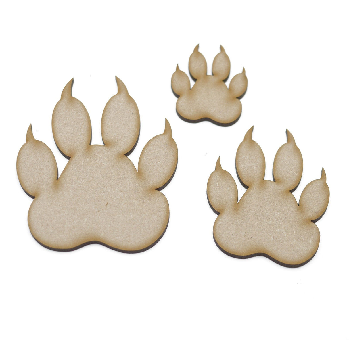 Cat Paw Print Craft Shapes - LaserworksUK