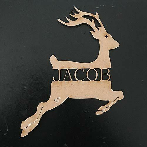 Christmas Rudolph Reindeer Baubles - LaserworksUK