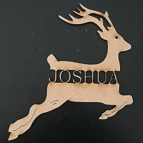 Christmas Rudolph Reindeer Baubles - LaserworksUK