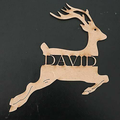 Christmas Rudolph Reindeer Baubles - LaserworksUK