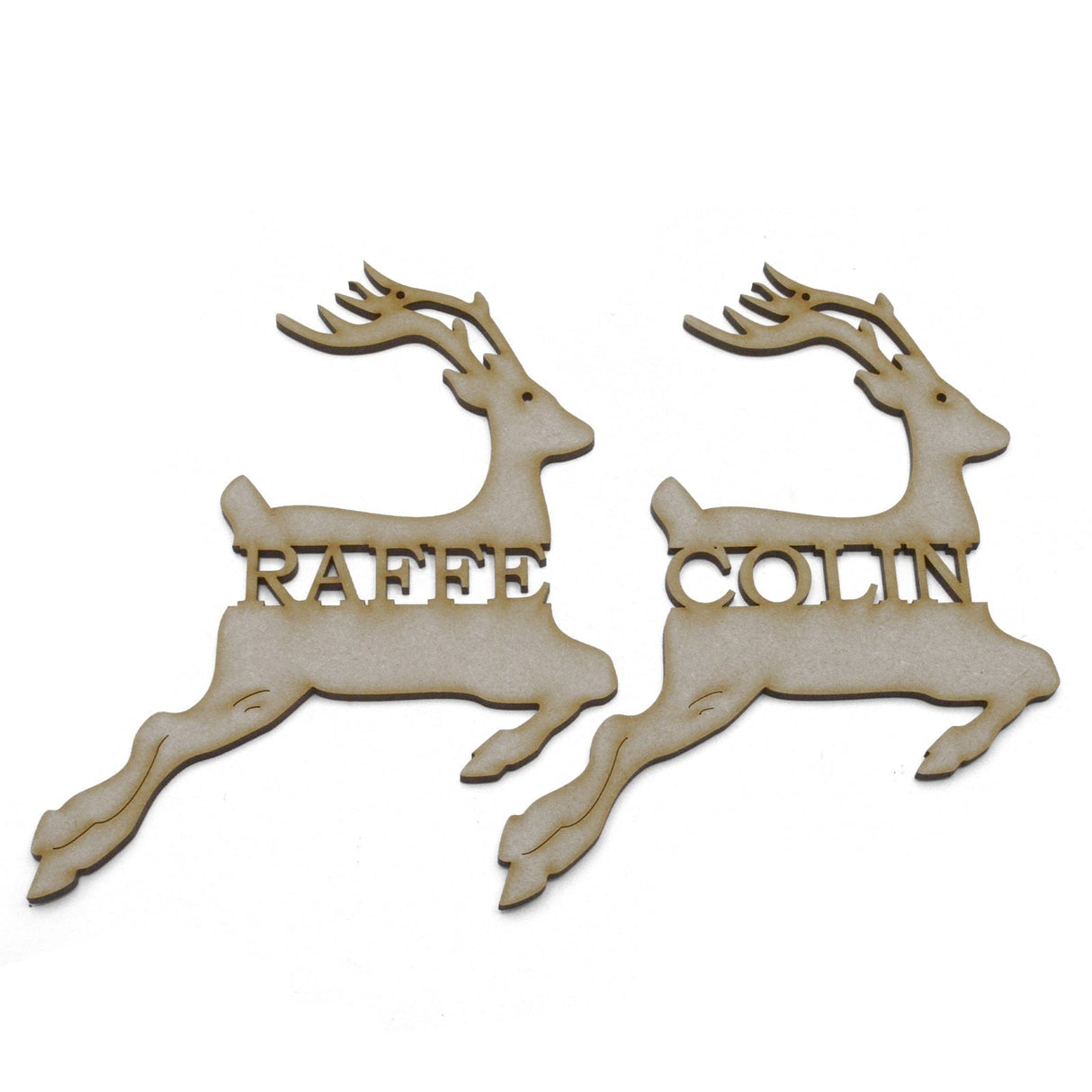 Christmas Rudolph Reindeer Baubles - LaserworksUK
