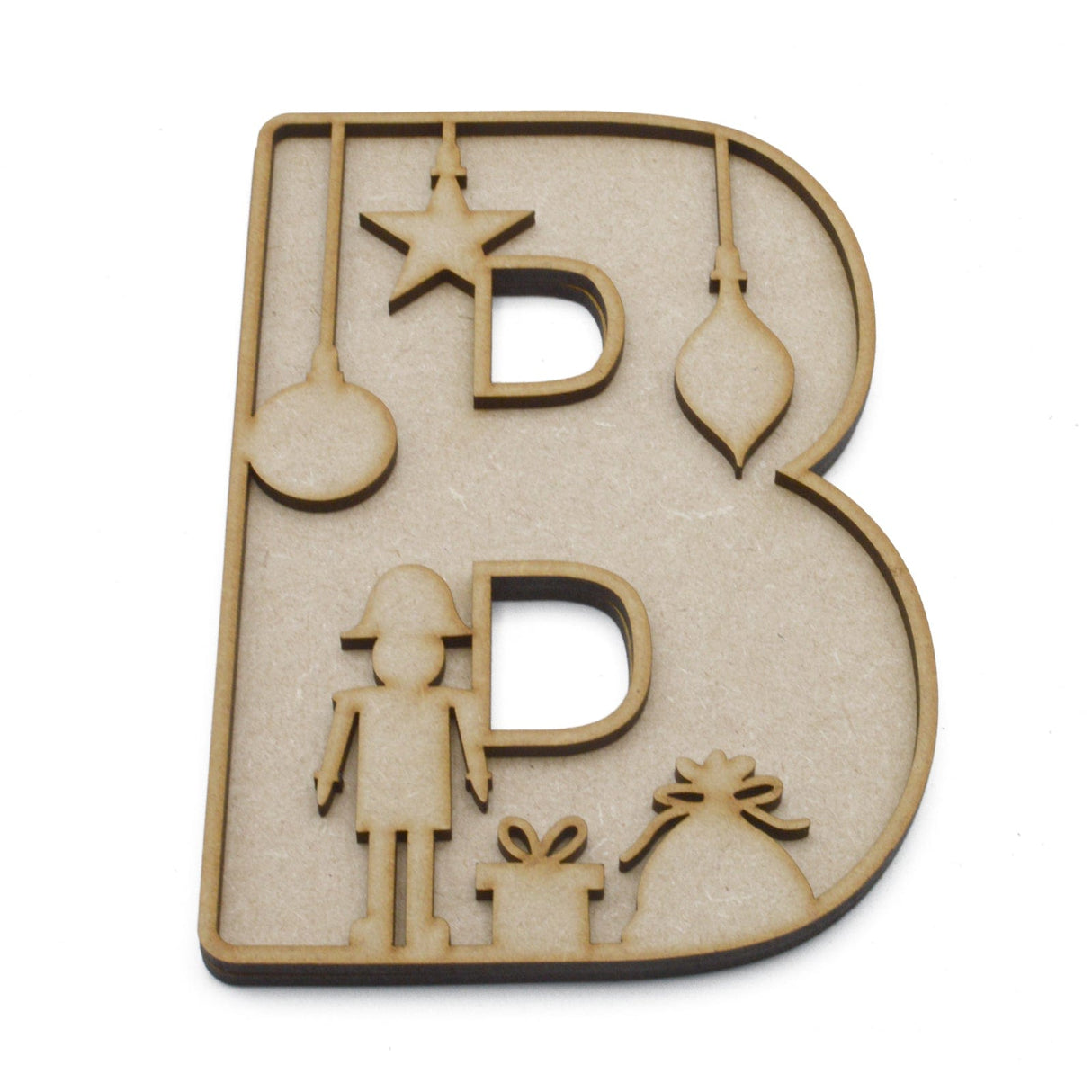 Christmas Themed Alphabet Letters - Full Alphabet Set Available - LaserworksUK