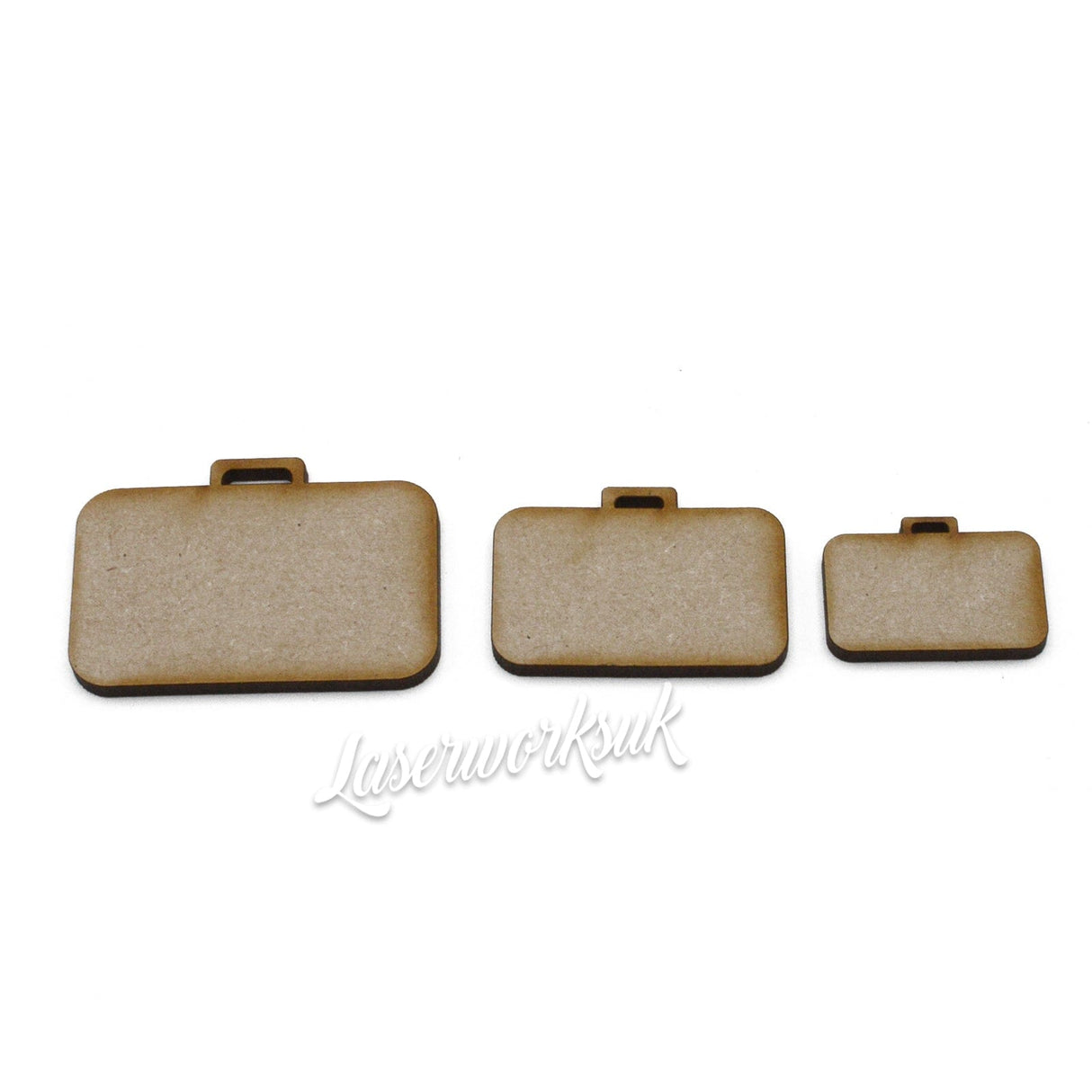 Craft Luggage Suitcase Shapes - 3mm MDF - LaserworksUK