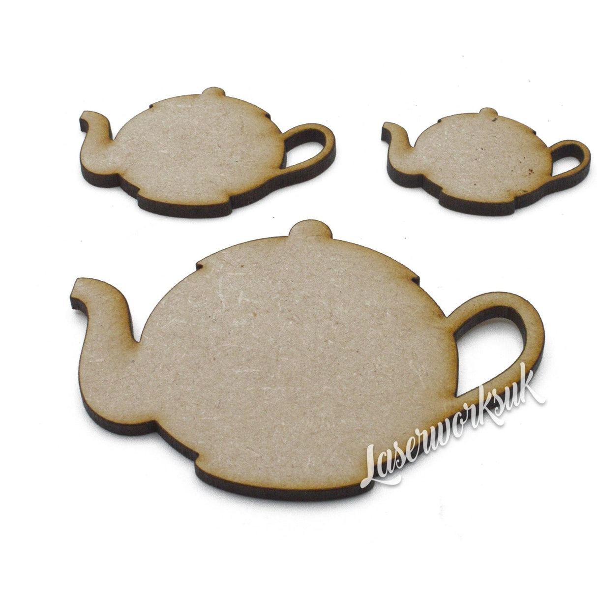 Craft TeaPot MDF Wooden Shapes - LaserworksUK