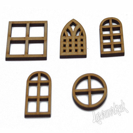 Craft Window Shapes | Dolls House - LaserworksUK