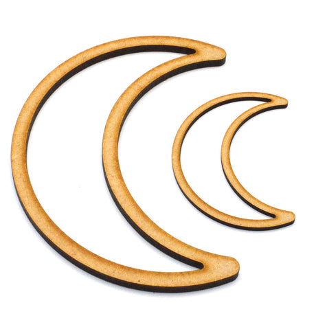 Crescent Moon - Moon Outline shape - LaserworksUK
