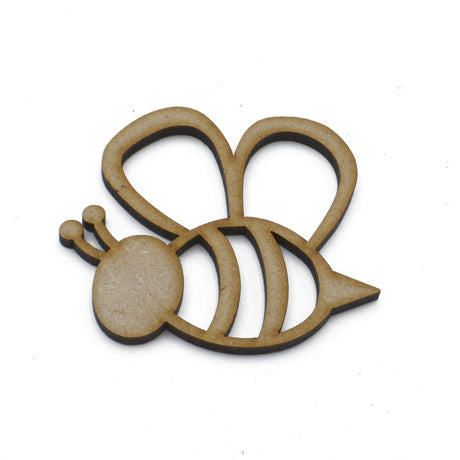 Cute Bumble Bee Honey Bees - MDF Craft Shape - LaserworksUK