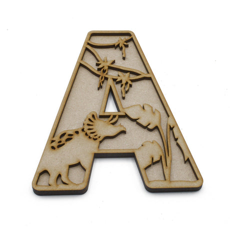 Dinosaur Themed Alphabet Letters - Full Alphabet Set Available - LaserworksUK
