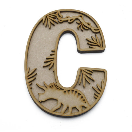 Dinosaur Themed Alphabet Letters - Full Alphabet Set Available - LaserworksUK
