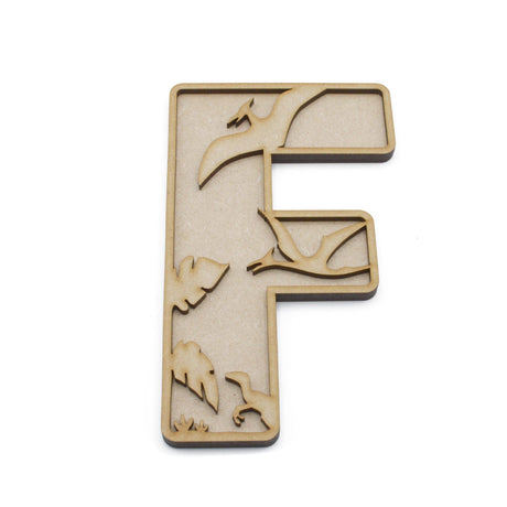 Dinosaur Themed Alphabet Letters - Full Alphabet Set Available - LaserworksUK