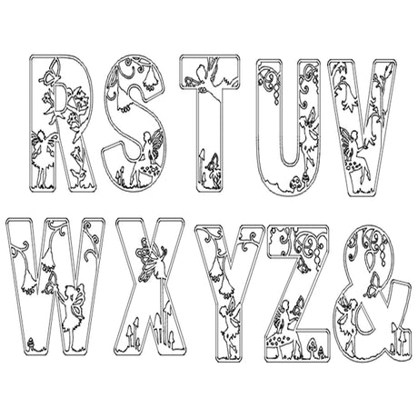 Fairy Alphabet Theme Layered Letters - Full Alphabet Set Available - LaserworksUK