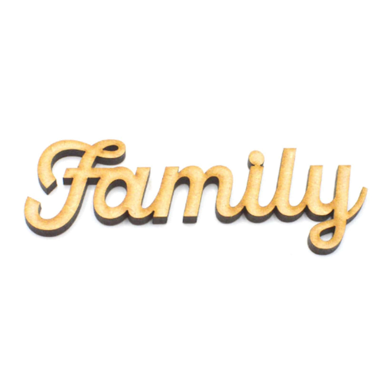 Family Tree Kits - Family Script Name & Hearts - LaserworksUK