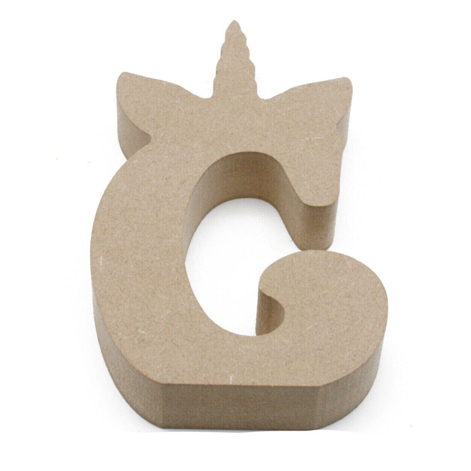 Free Standing 18mm Personalised Unicorn Letters & Numbers - LaserworksUK