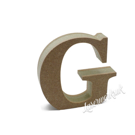 Free Standing Georgia Font 18mm Wooden Letters & Numbers 8cm - 40cm - LaserworksUK