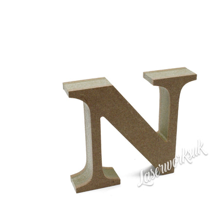 Free Standing Georgia Font 18mm Wooden Letters & Numbers 8cm - 40cm - LaserworksUK