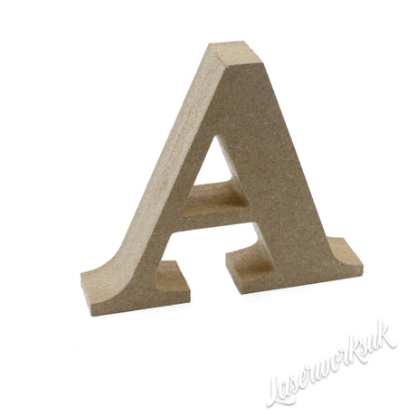 Free Standing Georgia Font 18mm Wooden Letters & Numbers 8cm - 40cm - LaserworksUK
