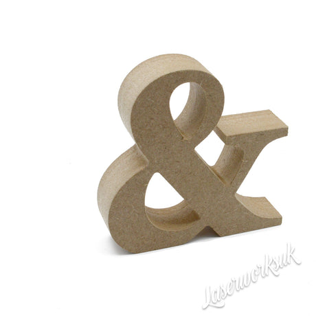 Free Standing Georgia Font 18mm Wooden Letters & Numbers 8cm - 40cm - LaserworksUK