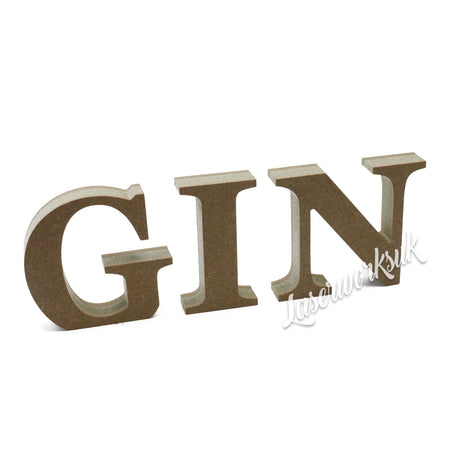 Free Standing Georgia Font 18mm Wooden Letters & Numbers 8cm - 40cm - LaserworksUK