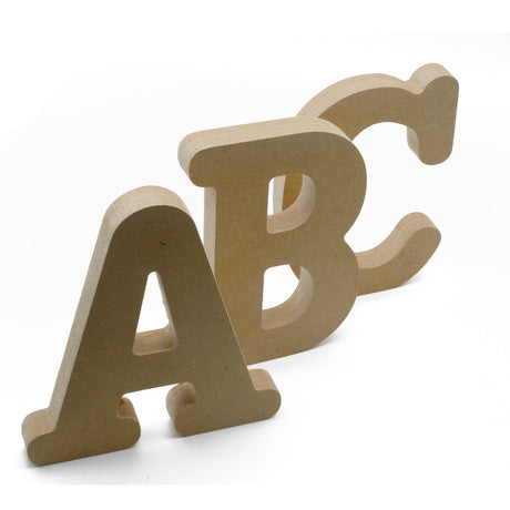 Free Standing Rounded Bold Letters & Numbers 8cm - 40cm - LaserworksUK