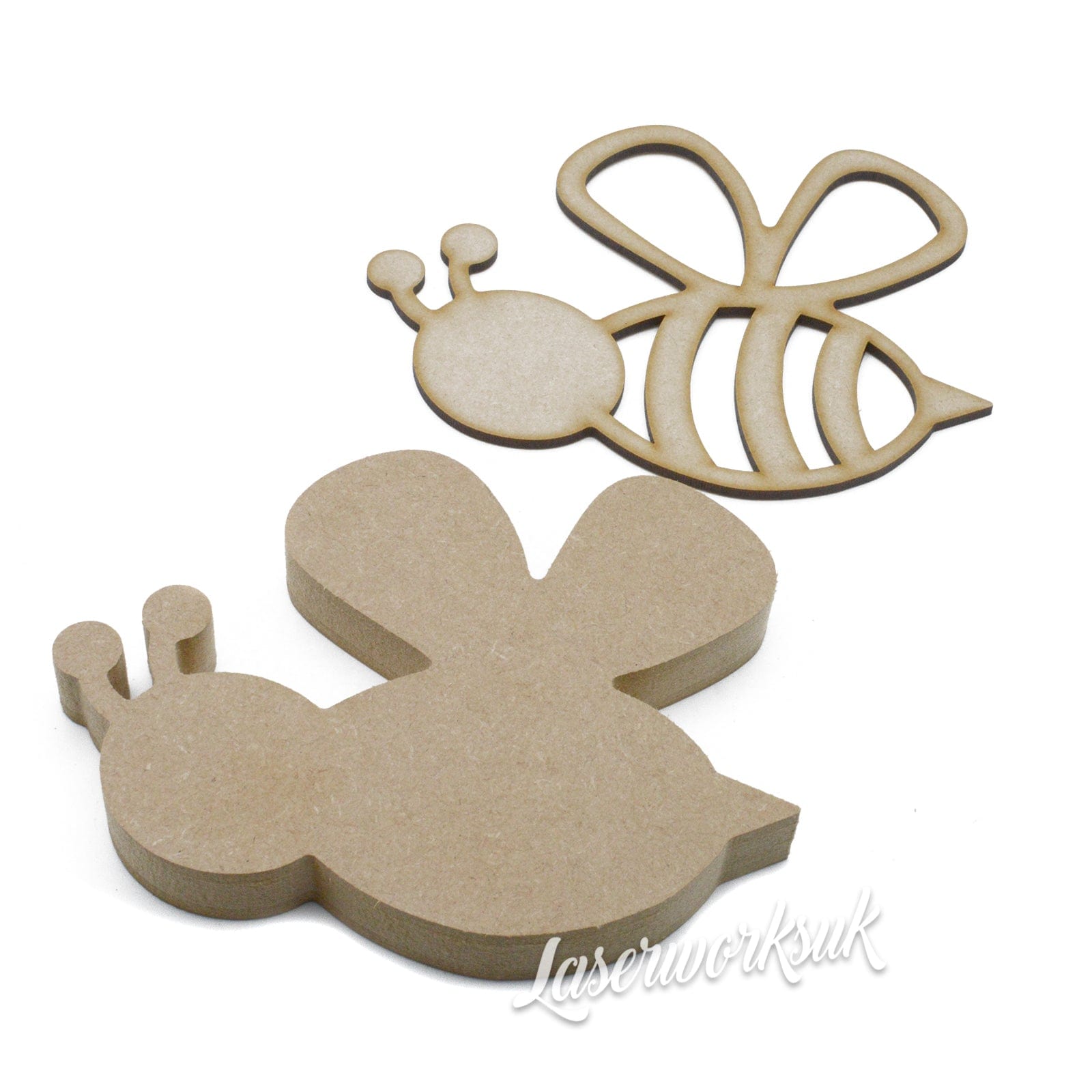 Freestanding 3D Bee Craft Shape - Insect Nursery Decor - Laserworksuk