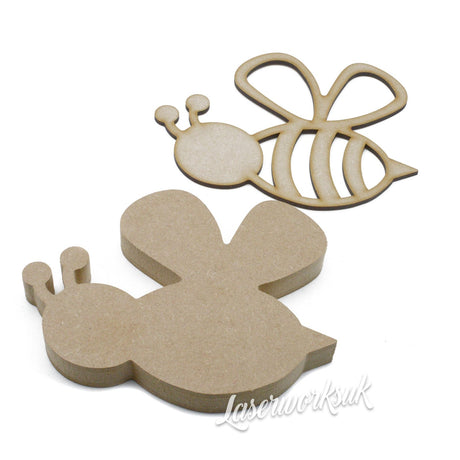 Freestanding 3D Bee Craft Shape - Insect Nursery Decor - Laserworksuk