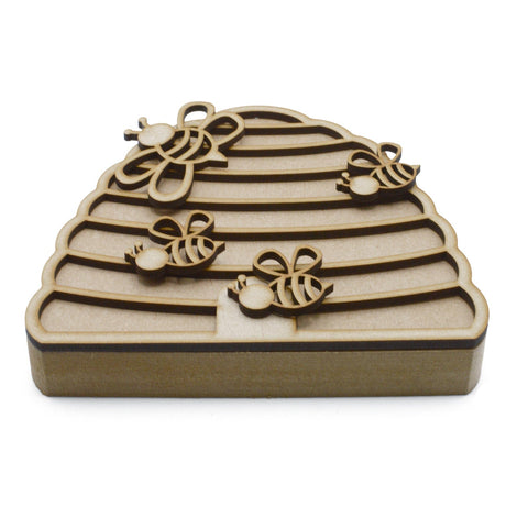 Freestanding 3D Bee Hive & Bees - Nursery Decoration - Laserworksuk