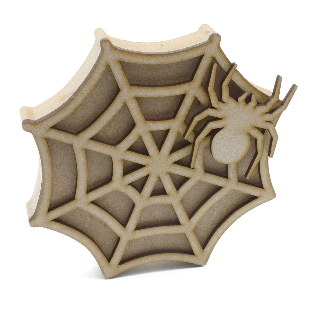Freestanding 3D Spider Web & Spider Halloween Decoration - Laserworksuk