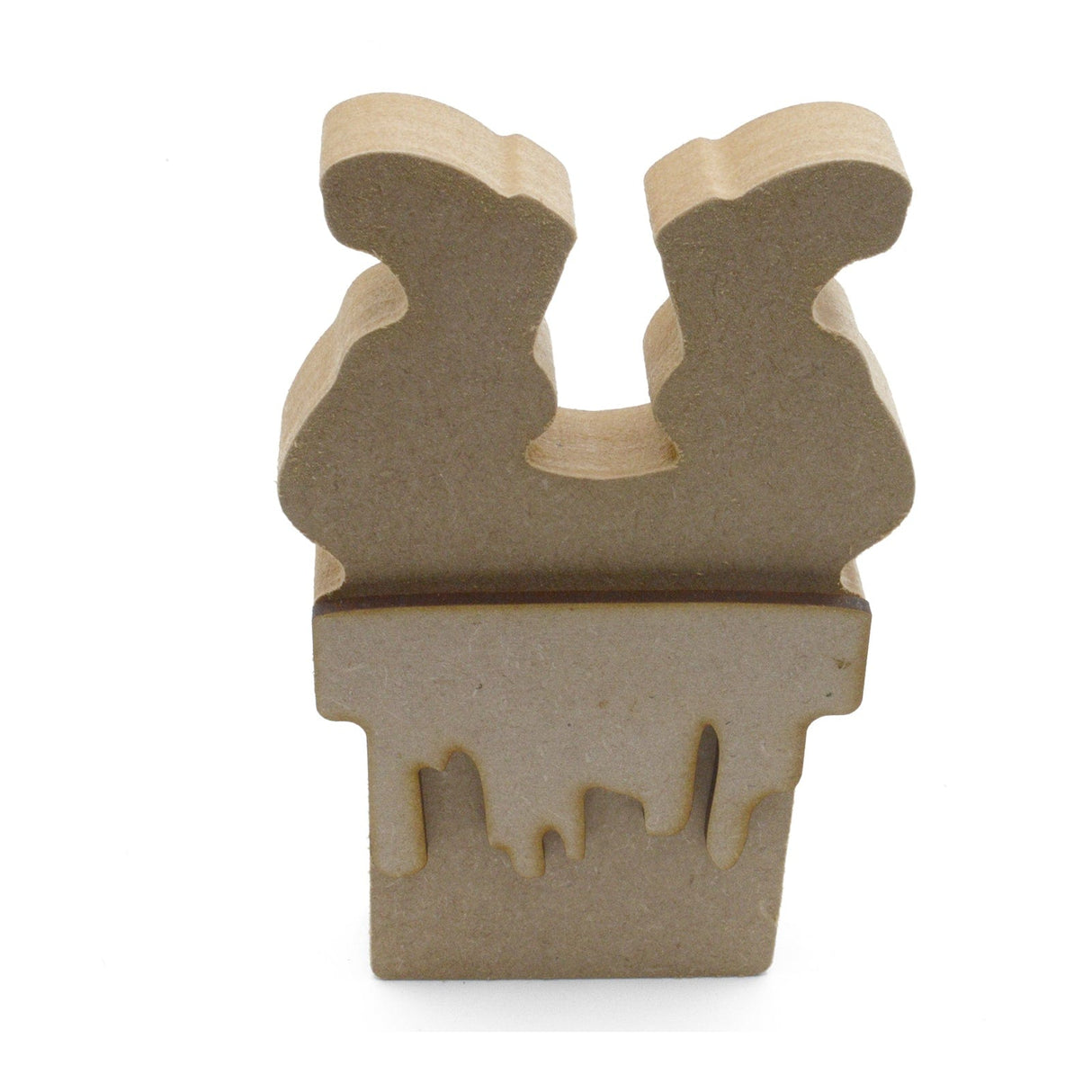 Freestanding Christmas Santa In Chimney - Layered Shape - Laserworksuk