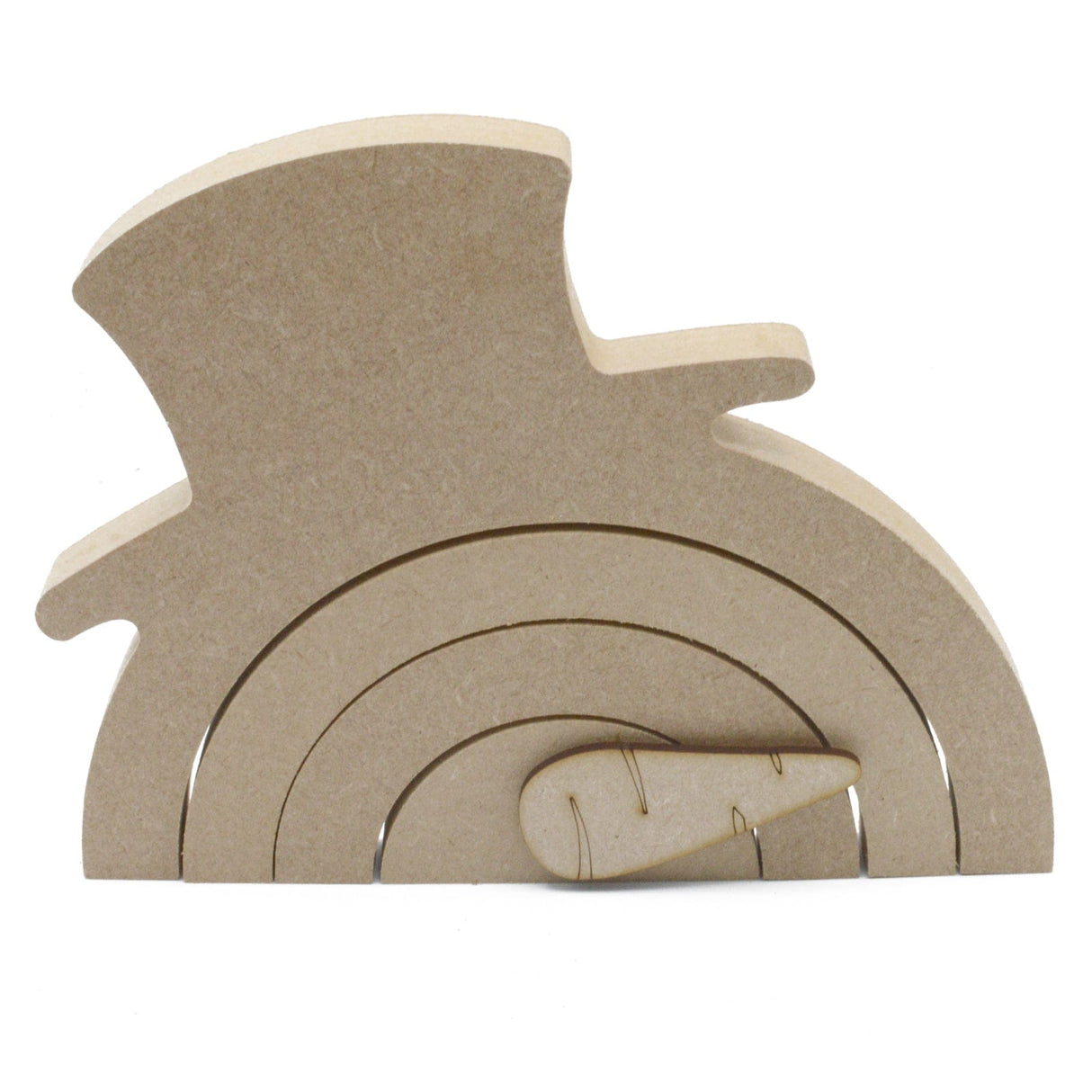 Freestanding Christmas Snowman Stacking Rainbow Shape - Laserworksuk