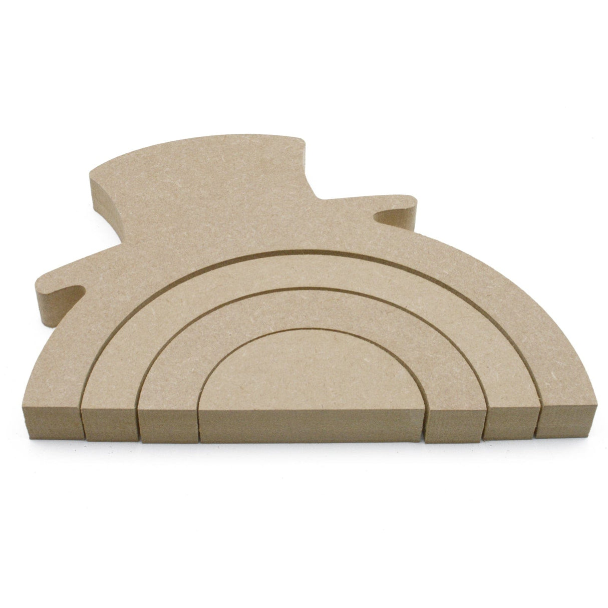 Freestanding Christmas Snowman Stacking Rainbow Shape - Laserworksuk