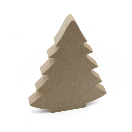 Freestanding Christmas Tree Shape - 18mm MDF Wooden Craft Blanks - Laserworksuk